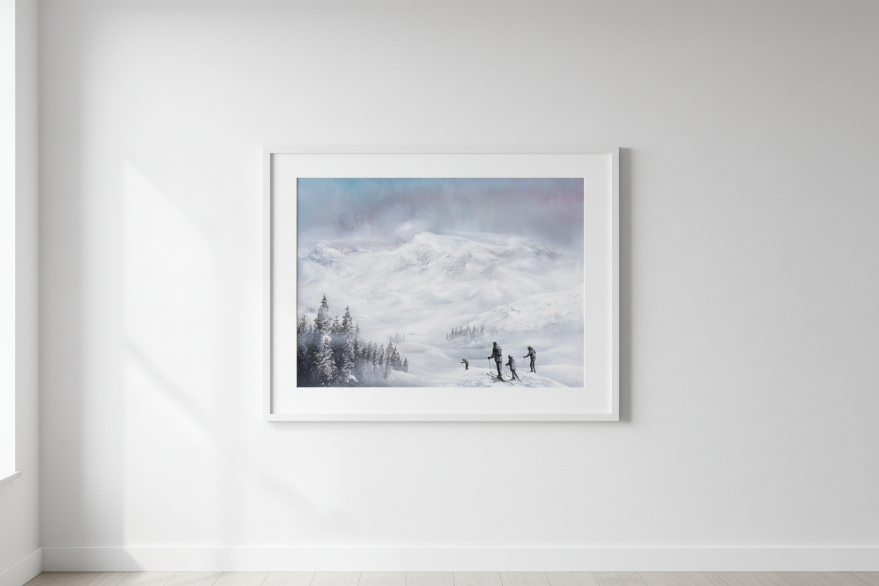 Ski Sunday A2 Framed Lifestyle